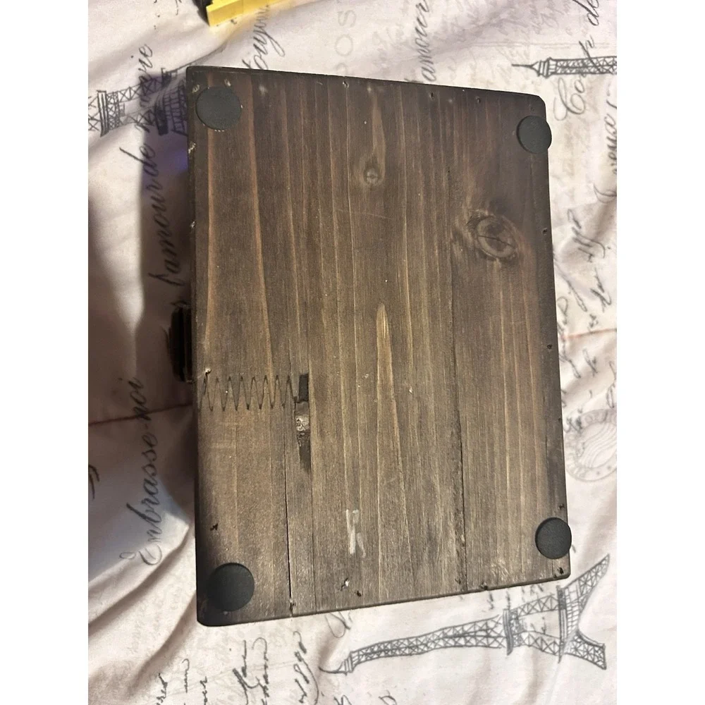 Fireman Decorated Wooden Box 8x6x4